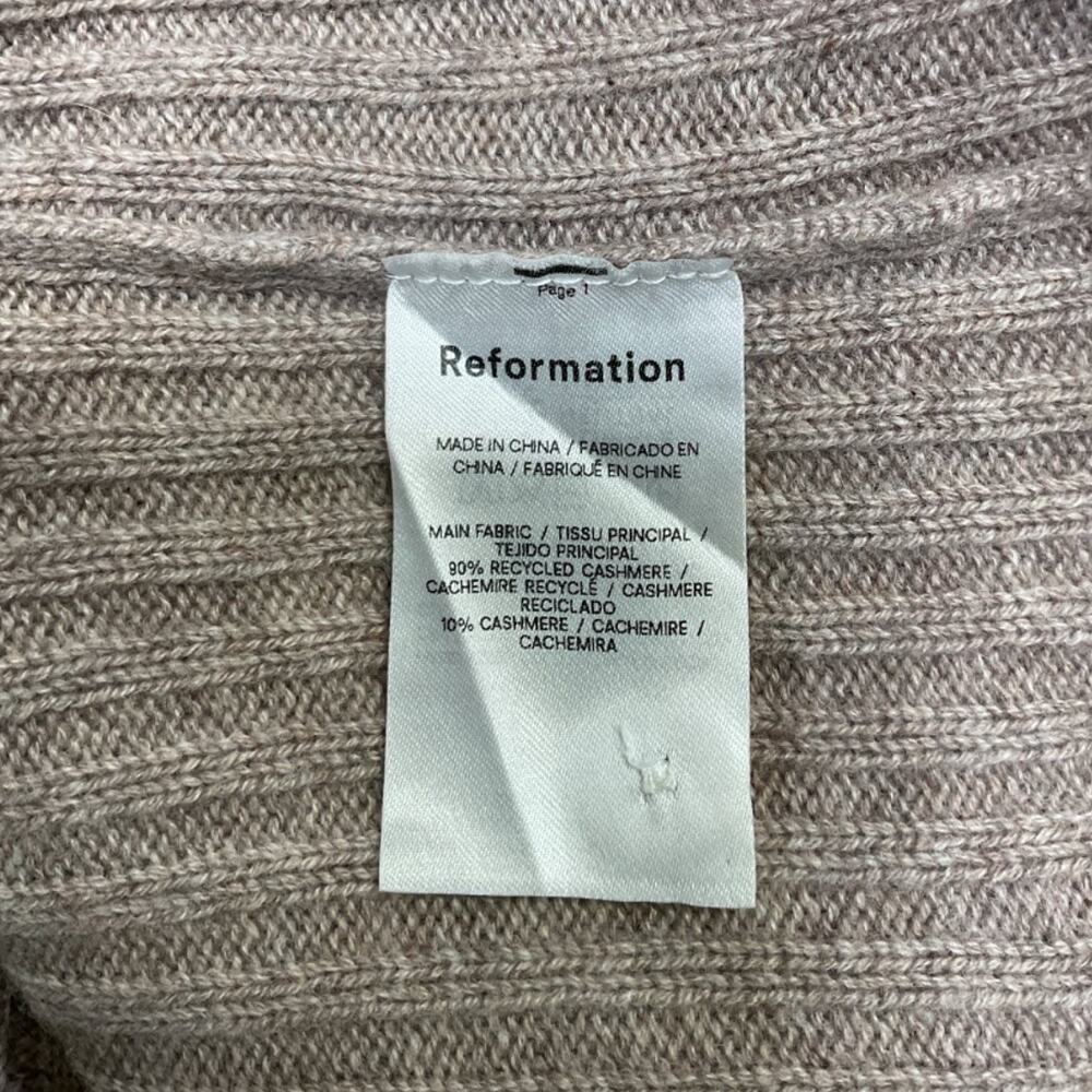 Reformation Cashmere Oatmeal Fantino Cardigan Size XS - Picture 5 of 6